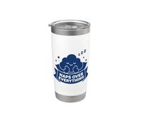 Cute Sleeping Cloud Nap Lover Naps Over Everything Bicchiere termico in acciaio inox doppia parete