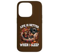 Cute Sleeping Labrador Retriever Dog For Women Autumn Sleep Custodia per iPhone 14 Pro