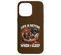 Cute Sleeping Labrador Retriever Dog For Women Autumn Sleep Custodia per iPhone 14 Pro Max