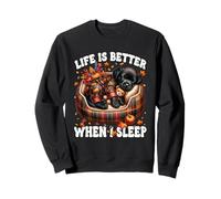 Cute Sleeping Labrador Retriever Dog for Women Autumn Sleep Felpa