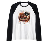 Cute Sleeping Labrador Retriever Dog for Women Autumn Sleep Maglia con Maniche Raglan