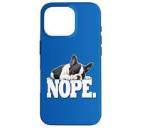 Cute Sleeping Nap NOPE Boston Terrier Dog Lover Custodia per iPhone 16 Pro
