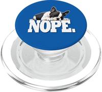 Cute Sleeping Nap NOPE Boston Terrier Dog Lover PopSockets PopGrip per MagSafe