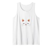 Cute Sleepy Cat Face Adorable Feline Kitty Lover Canotta