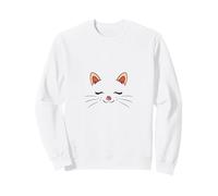 Cute Sleepy Cat Face Adorable Feline Kitty Lover Felpa