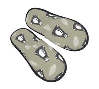 Cute Sloth Doing Yoga Pattern Pantofole Da Casa Lavabili Pantofole Comode Ciabatte Per Sauna Spa Invernali M