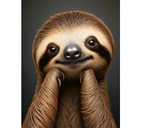 Cute Sloth Sketch Book: Blank Page Notebook for Drawing, Painting, Sketching, or Doodling. 100 Pages, 8.5x11 Cute Sloth Scene Premium Art Cover