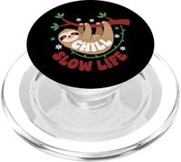 Cute Sloth Sleeping on a Tree Branch Lazy Relax PopSockets PopGrip per MagSafe