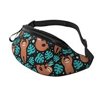 Cute Sloths Crossbody Bag Runner Piccolo Running Sport Slim Alla moda Per Jogging Escursionismo Donna