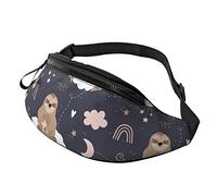 Cute Sloths On The Clouds Borsa a tracolla Runner Piccola Corsa Sport Sottile Alla moda Per Jogging Escursionismo Donna