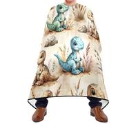 Cute Small Dinos Unisex Mantella Taglio Capelli Leggera Mantella Parrucchiere Con Chiusura A Gancio Mantello Da Barbiere Per Uso Domestico Tagliare I Capelli Acconciatura 168X140Cm