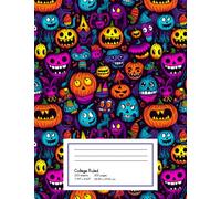 Cute Smiling Pumpkin Halloween Composition Notebook: Fun Fall Notes, School, Doodles & Spooky Season Creativity
