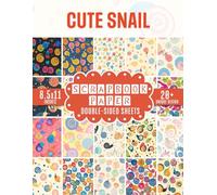 Cute Snail Scrapbook Paper: Quirky Animal Patterns For Crafting, Scrapbooking, Journaling, Decoupage, and Creative Projects