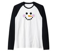Cute Snow Woman Original Frosty Face Maglia con Maniche Raglan
