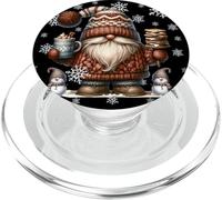 Cute Snowflake Patterns For Christmas Pumpkin Spice Gnome PopSockets PopGrip per MagSafe