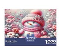 Cute Snowman Jigsaw Puzzle,1000 Pezzi Classici, Per Adulti E Bambini A Partire Da 12 Anni Giochi Del Cervello Perfetto Per Appassionati Di Esperti - Regalo Per Amore E Amico 38x26cm/1000pcs
