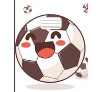 Cute Soccer Composition Notebook: Wide Ruled, 110 Pages, 7.5 x 9.25 Inch Journal for School, Notes, and Writing: Fun Football-Themed Workbook for Kids, Teens, and Sports Fans