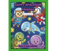 Cute Space Animals Coloring Book for Adults: Relaxing Astronaut Animal Adventures with Fun and Easy Coloring Pages for Stress Relief