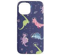 Cute Space Dinos - Dinosauri nello spazio Custodia per iPhone 15