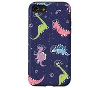 Cute Space Dinos - Dinosauri nello spazio Custodia per iPhone SE (2020) / 7 / 8