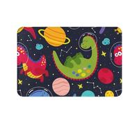 Cute Space Dragon And Planet Zerbino Ingresso Trappola Sporco Zerbino Asciugapassi Confortevole Tappeti Da Bagno Per Corridoio Esterno Interno 40X60Cm