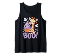 Cute Spooky Funny Halloween Giraffe Ghost Boo Canotta