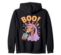 Cute Spooky Funny Halloween Giraffe Ghost Boo Felpa con Cappuccio