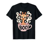 Cute Spooky Funny Halloween Giraffe Ghost Boo Maglietta