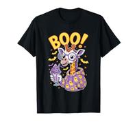 Cute Spooky Funny Halloween Giraffe Ghost Boo Maglietta