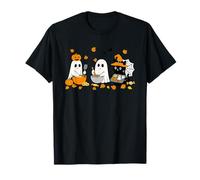 Cute Spooky Ghost Baking Fall Vibes Mom Women Girls Maglietta