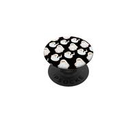 Cute Spooky Ghost Pastel Goth Retro Groovy Halloween Black PopSockets PopGrip Adesivo