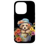 Cute Spring Flower Graphic For Women Golden Retriever Mom Custodia per iPhone 14 Pro