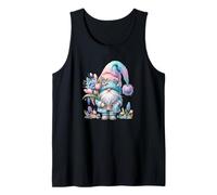 Cute Spring GNOME for Women with Hello Spring Tulip Flowers Canotta