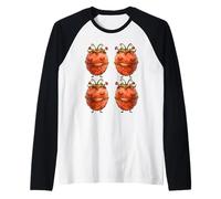 Cute Spring Time Strawberry Accessories Women Funny Fruit Maglia con Maniche Raglan