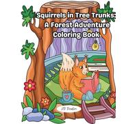 Cute Squirrel Coloring Book for Kids
