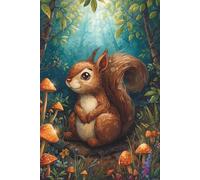 Cute Squirrel Notebook: Forest Animals Journal