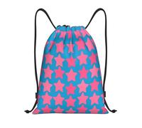 Cute Star Blue Borsa Coulisse Stringa Sacca Pieghevole Gym Sack per All'Aperto Shopping Vita Quotidiana 36X42Cm