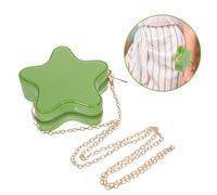 Cute Star Shape Crossbody Bag Durable PVC White Messenger Purse for Daily Use