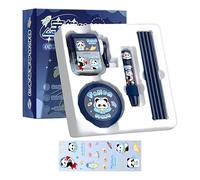 Cute Stationery, Cartoon Theme Supplies, 8.86x8.5in Aesthetic Writing Tools, Fun Educational Design, Multi Item Gift Pack for Kids, Children, Teen, Boys, Girls, Classroom Rewards, School, Study