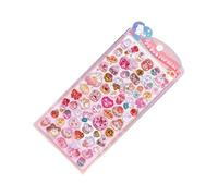Cute Stickers - 3D Glitter Resin Crystal Texture Decals for Kids Use, Teen Crafting with Fun Design, Decorative Stickers for Laptop Bottle Car Scrapbook, 7.87x3.74 inches