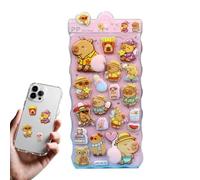 Cute Stickers - Funny Reusable Removable Toys, Cute 3d Stickers | Toddler Capybara Decals Kids Party Sticker For Toddler Children Birthday Classroom Scrapbooking Journal Crafts Phone