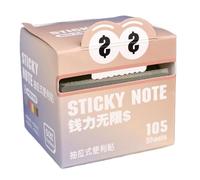 Cute Sticky Notes, Cartoon Self-Stick Memo Pads, 7.5x7x7cm/2.95x2.76x2.76 inches Fun Pull-Out Stationery Sets, 1 Set Multicolor for School Office Party Favor Women Kids Teens Friends Gift