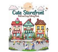 Cute Storefront: Bold and Easy Coloring Book