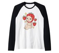 Cute Strawberry Baby Kawaii Fruit Maglia con Maniche Raglan