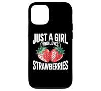 Cute Strawberry Girl Just a Girl Who Loves Strawberries Custodia per iPhone 12/12 Pro