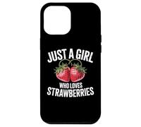 Cute Strawberry Girl Just a Girl Who Loves Strawberries Custodia per iPhone 12 Pro Max