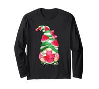 Cute Summer GNOME Girl for Matching Couple Funny Watermelon Maglia a Manica