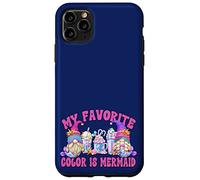 Cute Summer Latte Gnome Graphic My Favorite Color Is Mermaid Custodia per iPhone 11 Pro Max