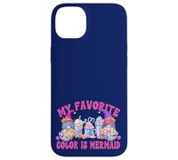 Cute Summer Latte Gnome Graphic My Favorite Color Is Mermaid Custodia per iPhone 14 Plus