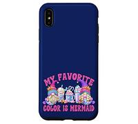 Cute Summer Latte Gnome Graphic My Favorite Color Is Mermaid Custodia per iPhone XS Max